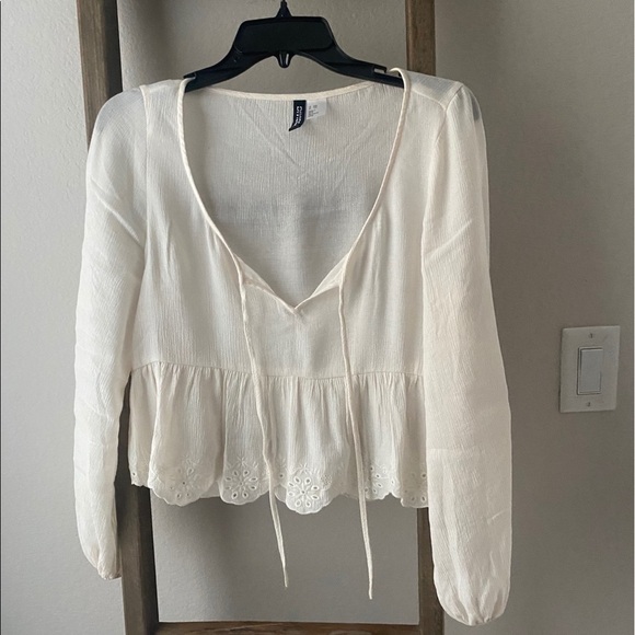 Divided Tops - H&M Divided - white blouse